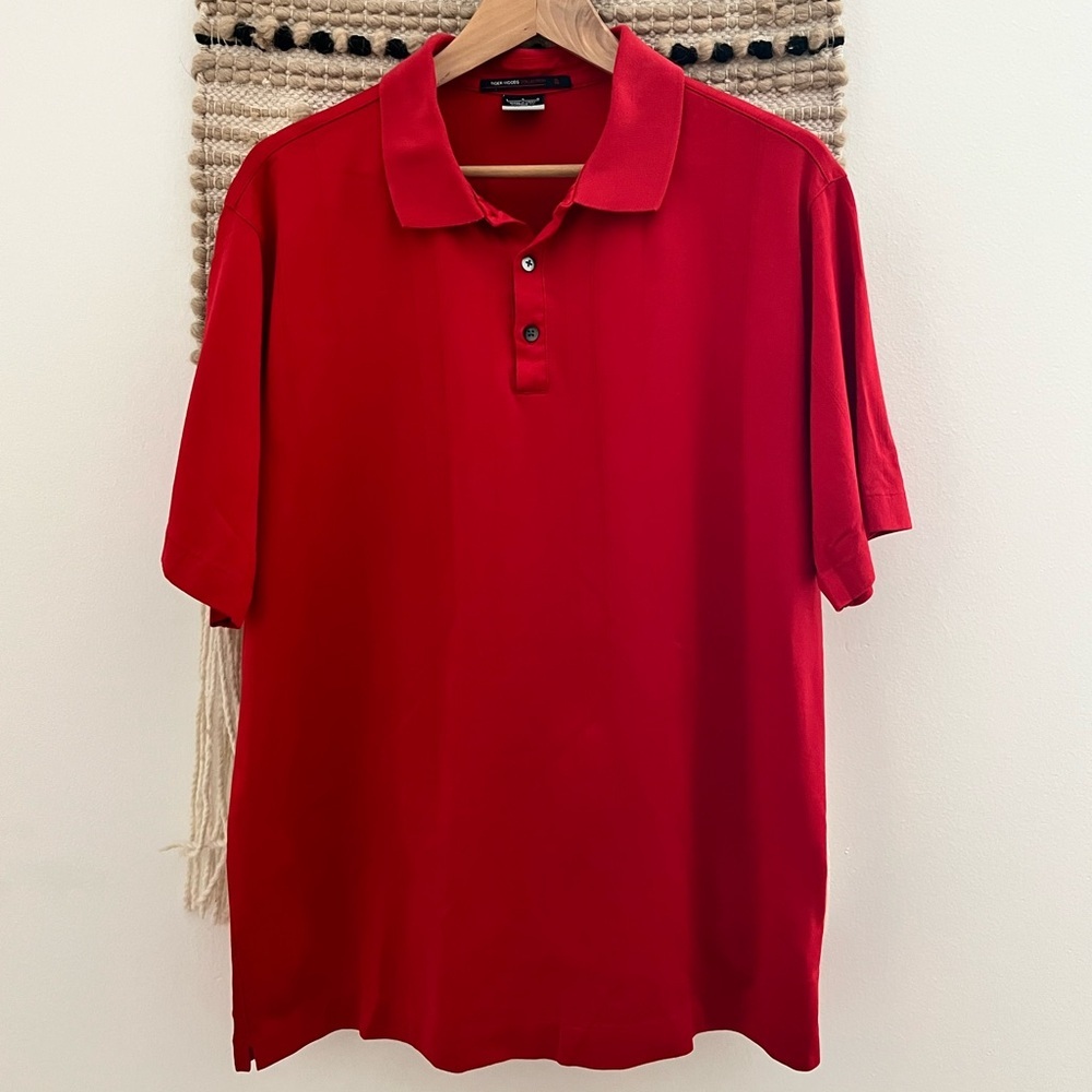 Vintage Tiger Woods Golf Classic Red Polo Shirt